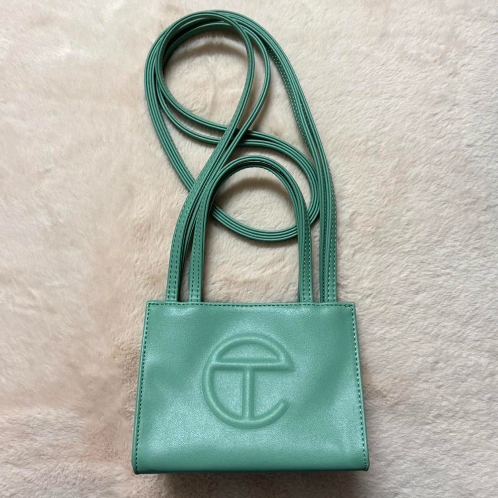 TELFAR SMALL SHOPPING BAG - SAGE